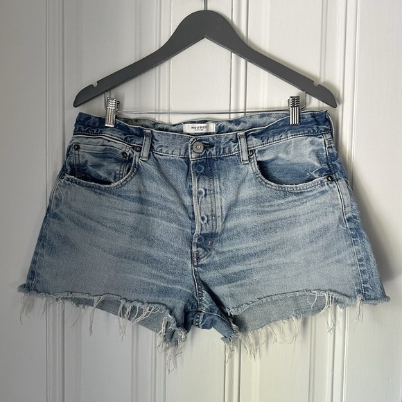 MOUSSY Vintage Brightwaters Howa Collection Denim Shorts Women's Size 31 - Picture 1 of 12